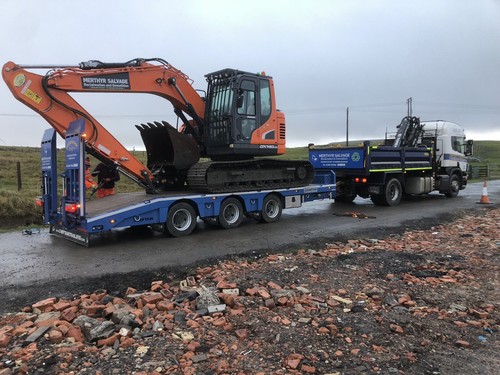 Grab lorry plant demolition - grab,