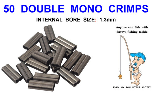 Double mono crimps 100lb - double,