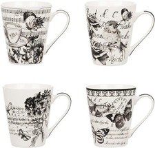 4x Vintage Printed Large