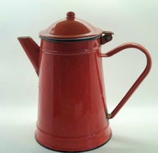 Vintage French Red Enamel