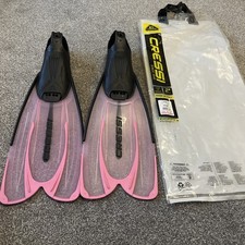 CRESSI Agua Swim Fins Long Blade Lightweight - Pink - UK: 4/5 EU: 37/38