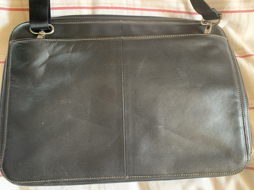 Knomo black leather shoulder - black,