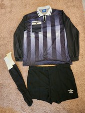 Vintage Umbro Referee Kit, Full Set.  XXXL Top, 40" Shirts. Football.