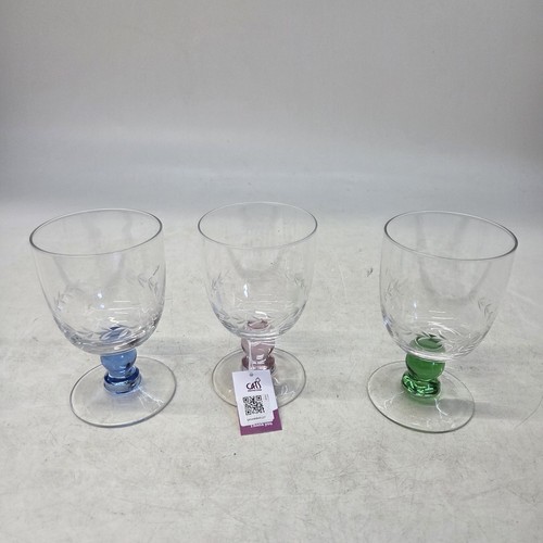 Harlequin colored ball stem - ball,