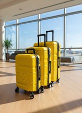 3 pcs luggage set, durable ABS