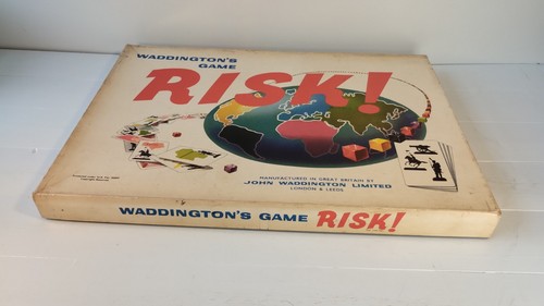 Risk vintage 1960s board game - board,