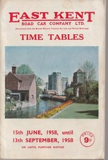 EAST KENT BUS TIMETABLE BOOK