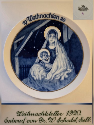 Rosenthal christmas plate 1920 - rosenthal,