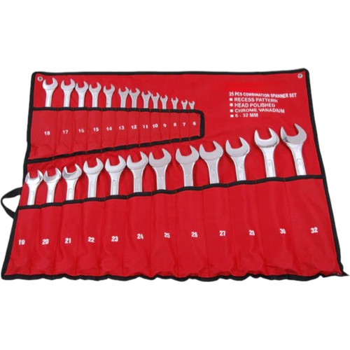 Combination spanners 25pc - combination,