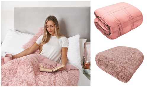 Cuddle velour weighted blanket - velour,