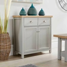Grey Oak Sideboard 2 Door 2