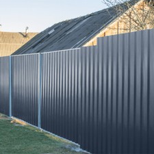 12x dark grey metal corrugated - 12x,