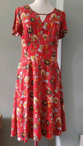 Joe browns red floral vintage - floral,