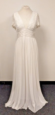 French Connection Emelina Embellished 1920's Inspired Wedding Dress UK Size 10