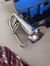 Besson & Co Flugelhorn Prototype Rare Vintage Early 1900s With Box Silver Brass