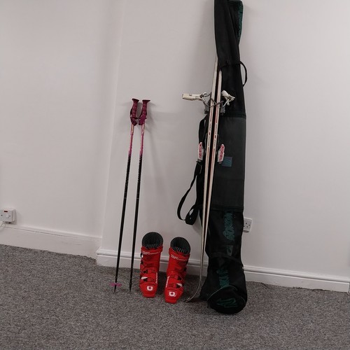 Set ski equipment - ski,