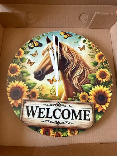 Horse welcome metal - , wall