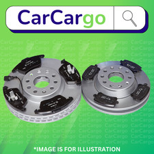 FRONT & REAR BRAKE DISC & PADS SET VW Golf 1.6 TDI 2011-2016 288mm/253mm