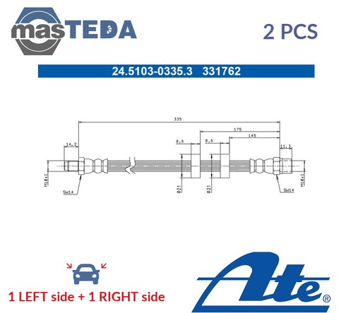 245103 03353 brake hose line - 245103-03353,