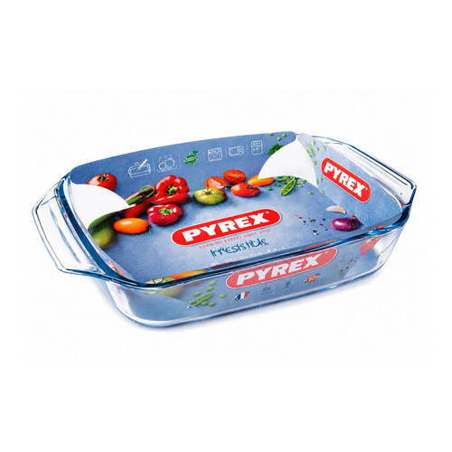 Large pyrex glass - glass, oven