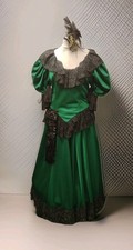 Ladies green black evening - ladies, green/