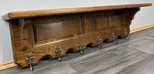 French Vintage Coat Rack Oak 6