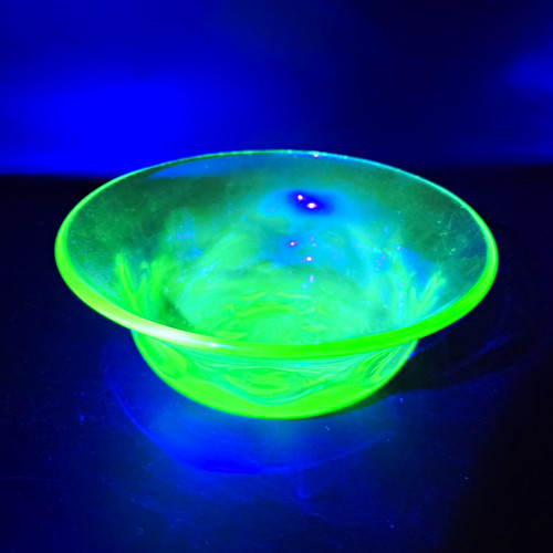 Green clear glass floral - clear,