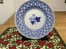 Spode Geranium  Blue Salad /