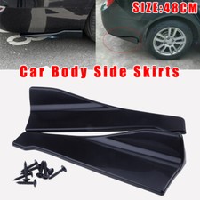 2x Car Side Skirt Spoiler Rear Bumper Protector Lip Diffuser Splitter Universal