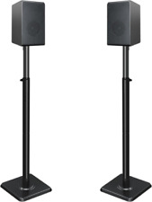 Adjustable Height Speaker Stands Mounting 5KG Pair Satellites Floor Stand 108cm