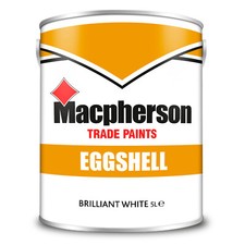 Macpherson Eggshell Finish Brilliant White All Sizes Oil Based