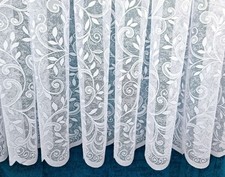 White Lace Window Net Curtains
