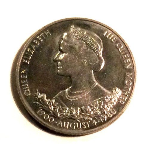 Guernsey 25p coin 1980 queen - guernsey,