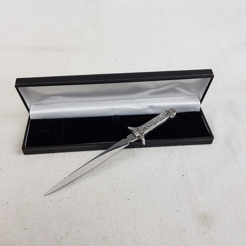 Vintage pewter celtic sword - pewter,