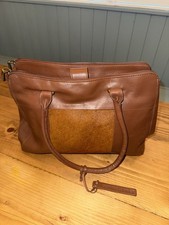 Genuine Leather Hotter Women’s Handbag with Original Sleeve Brown