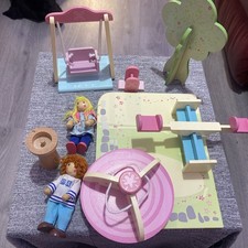 ELC Rosebud Playground Pieces Bundle Playground Swing Roundabout Seesaw Etc