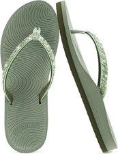 KuaiLu Women's Rhinestone Flip
