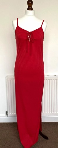 Select red ribbed cami - red, maxi
