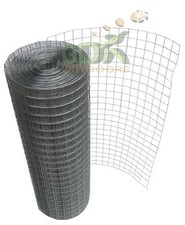 Galvanised Welded Wire Mesh 1"x1" Aviary Chicken,Rabbit Run,600mm,Fencing, 5m