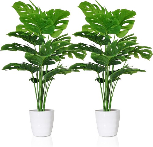2pcs artificial monstera tree - artificial,