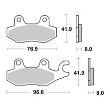 ANT RACING BRAKE PADS SBS