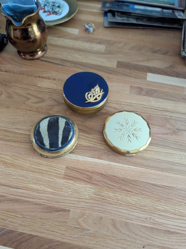 Vintage powder compacts - vintage,