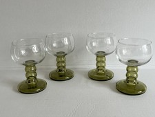 4 X Olive Green Bubble Stem