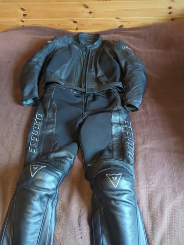 Motorbike leather piece suit - motorbike,