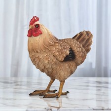 4.75"H Brown Hen Figurine