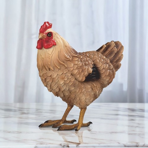 Brown hen figurine - 4.75"h,
