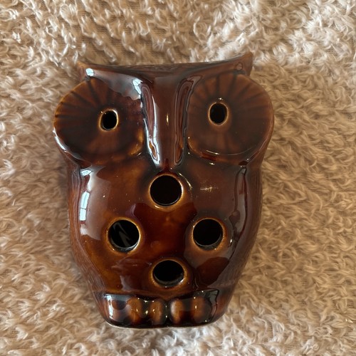 Vintage denmead pottery owl - denmead,