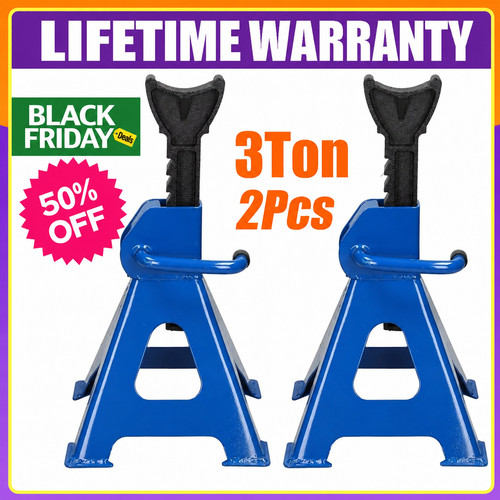 2pcs axle stands floor jack - floor,