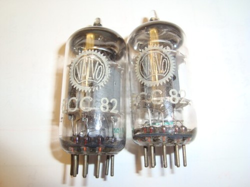 One matched pair ecc82 - matched, tubes