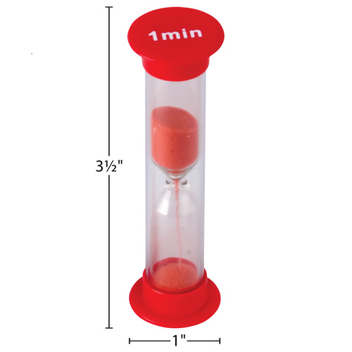 Minute sand hourglass red - sand,